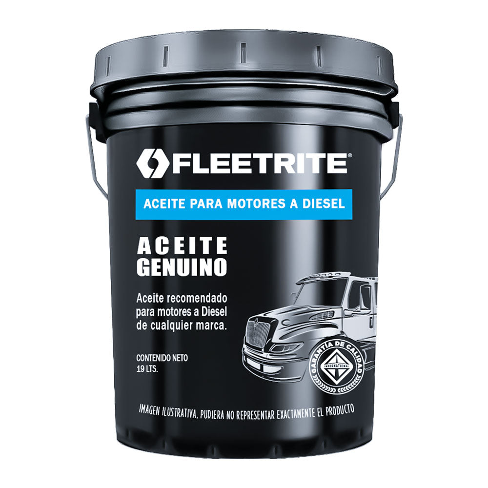ACEITE O LUBRICANTE DE MOTOR MINERAL 15W40 CUBETA 19 LTS FLEETRITE FLRTCK4PL