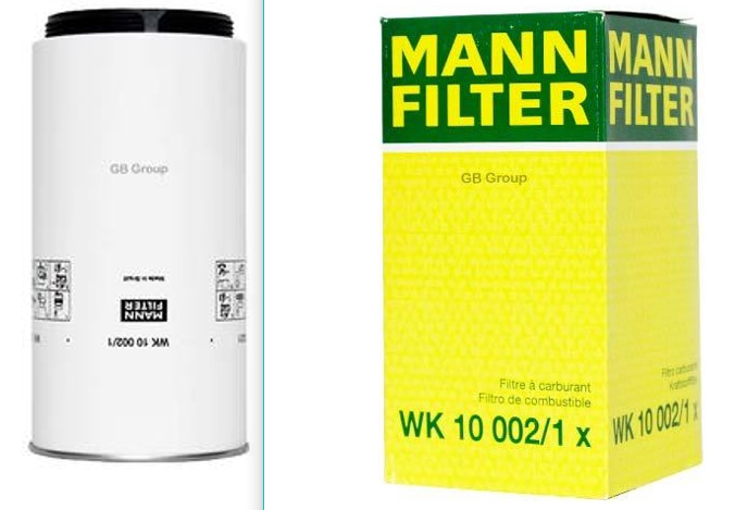 FILTRO PARA COMBUSTIBLE ENROSCABLE TIPO SELLADO MANN FILTER WK10002/1X