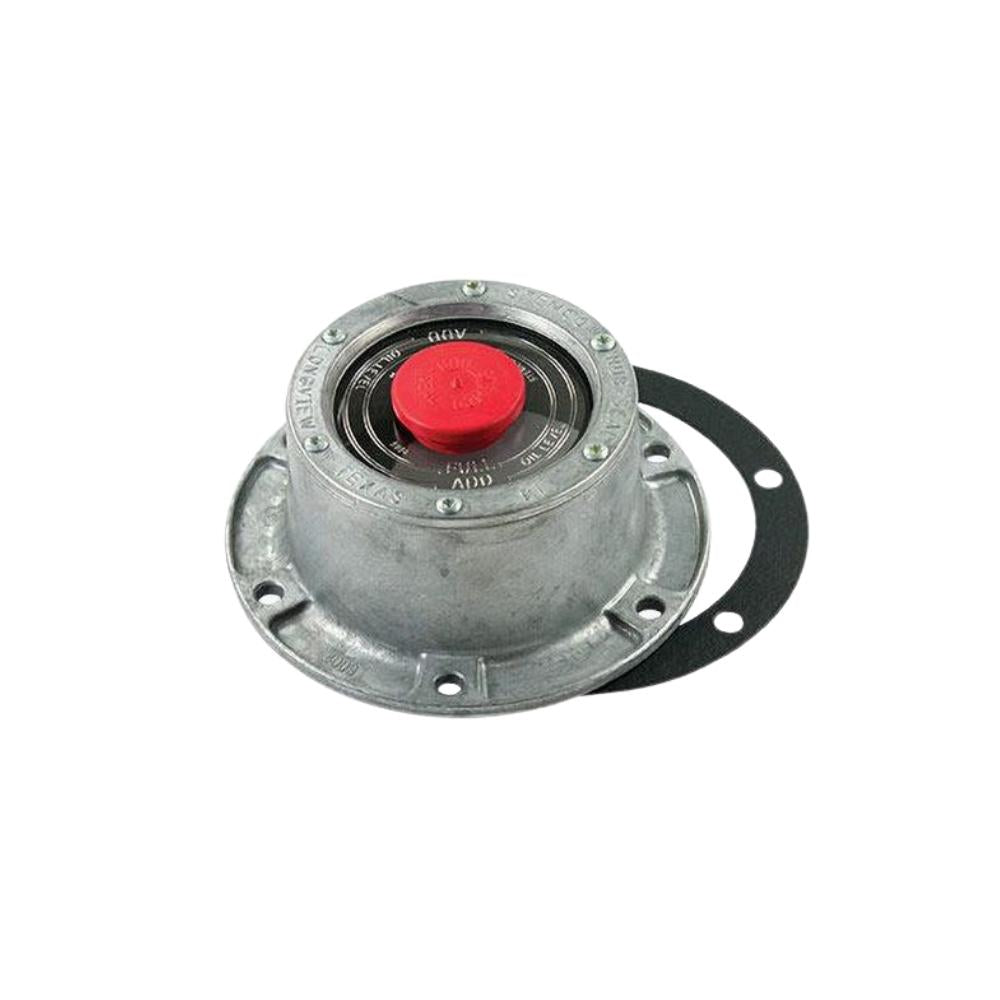 TAPA DE RUEDA CON TAPON ROJO CENTRAL REMOVIBLE PARA RELLENADO SIN TAPON LATERAL STEMCO 300-4009